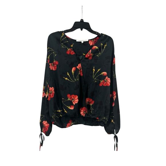 Collective Concepts Tops - Collective Concepts Aimee Surplice Tie Sleeve Blouse Floral Romantic Women’s XLP